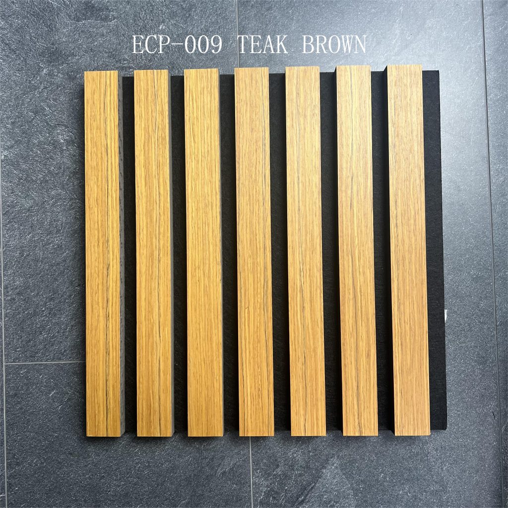 teak brown acoustic panel